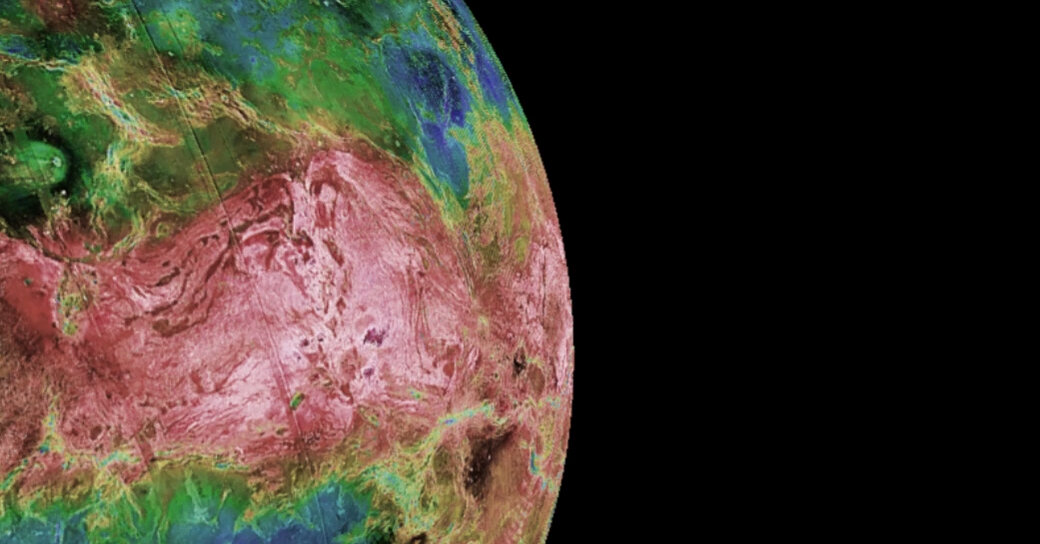 Die Venus zeigt sich von ihrer heißen, wolkigen Seite