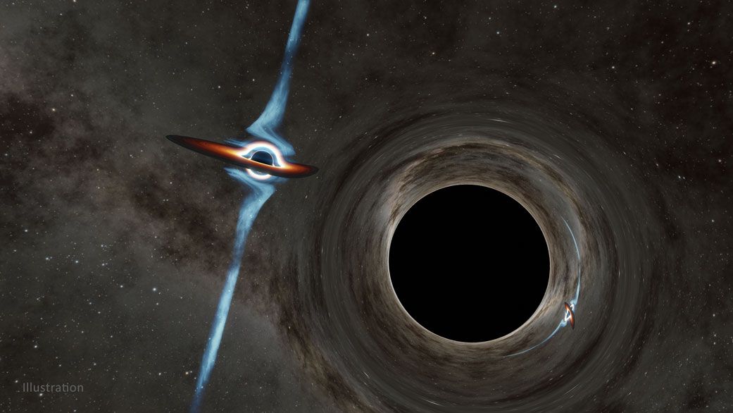 Photo of Zwei monströse Schwarze Löcher steuern auf eine Kollision zu, die das Gewebe der Raumzeit erschüttern wird