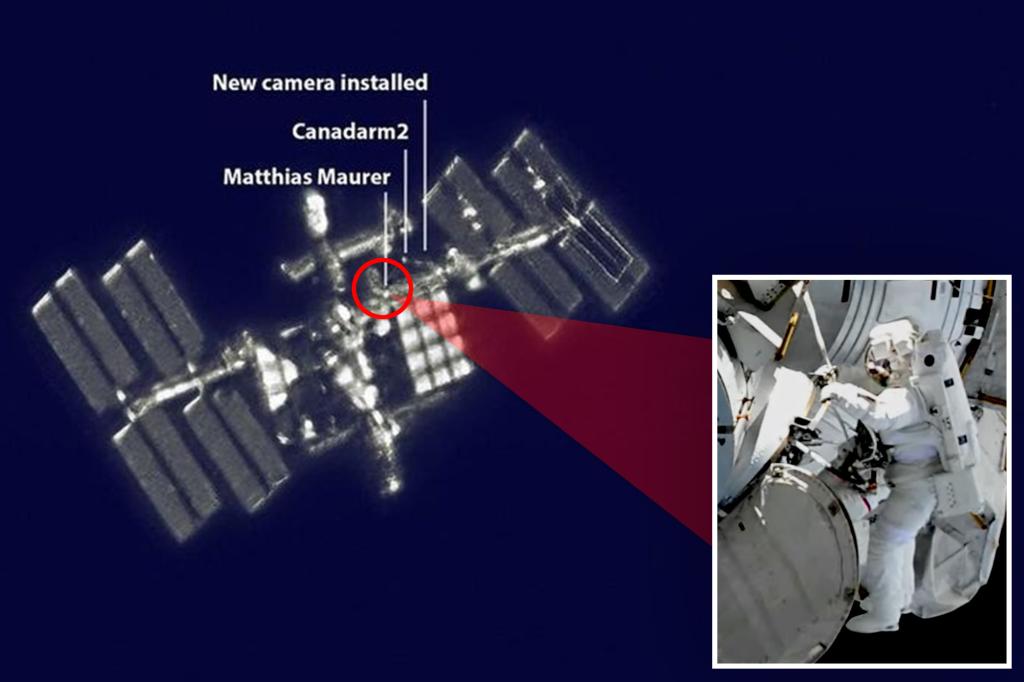 Das von der Erde aufgenommene Bild der Internationalen Raumstation ist so klar, dass man die Astronauten sehen kann