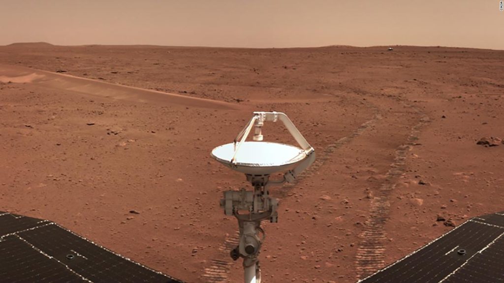 Die chinesische Sonde macht eine überraschende Entdeckung von Wasser am Marslandeplatz