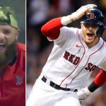 Johnny Gomez von den Red Sox schlägt den Grand Slam von Trevor Story