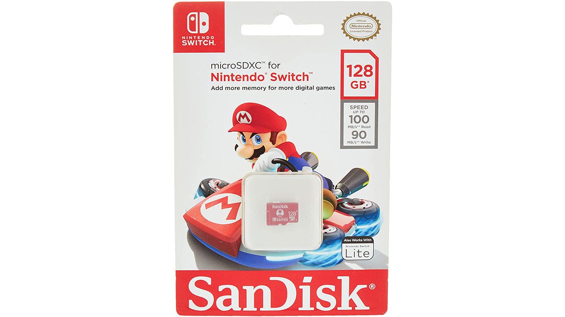 Bild der SanDisk SD-Karte für die Nintendo Switch
