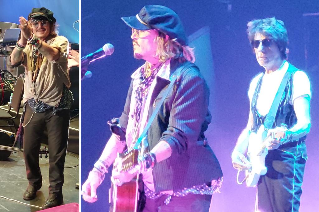 Johnny Depp wird in der Royal Albert Hall in London herzlich empfangen