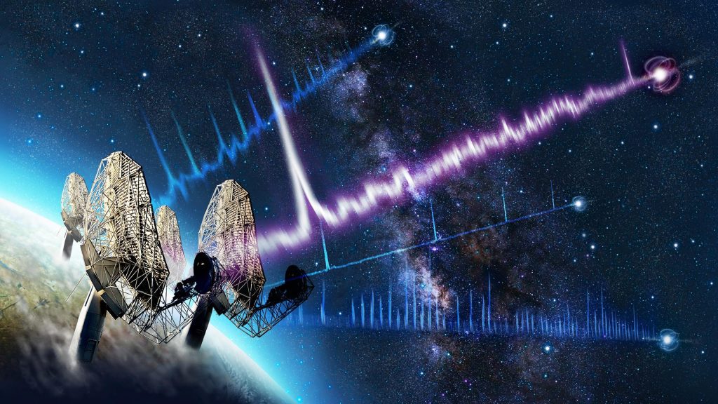 Die Entdeckung eines seltsamen Neutronensterns, der Radio auf einem Sternenfriedhof aussendet