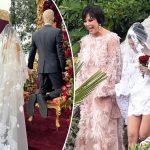 Kourtney Kardashian trägt ein Brautkleid von Dolce & Gabbana, um Travis Parker zu heiraten