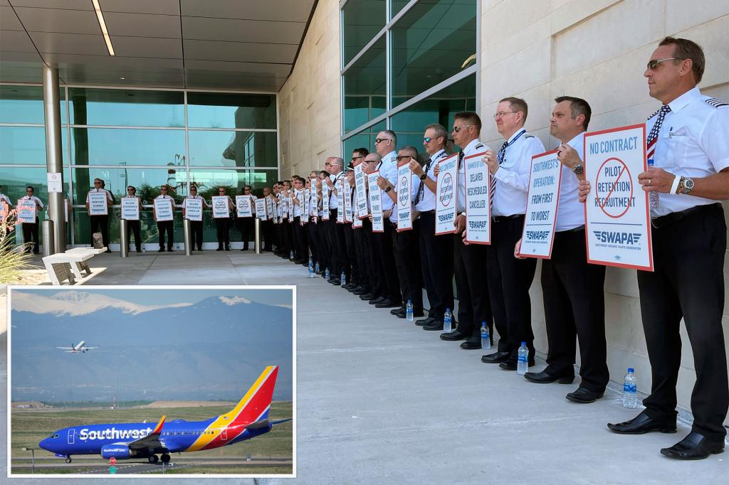 Photo of 1.300 Piloten von Southwest Airlines protestieren am Flughafen von Texas gegen Stundenlohn