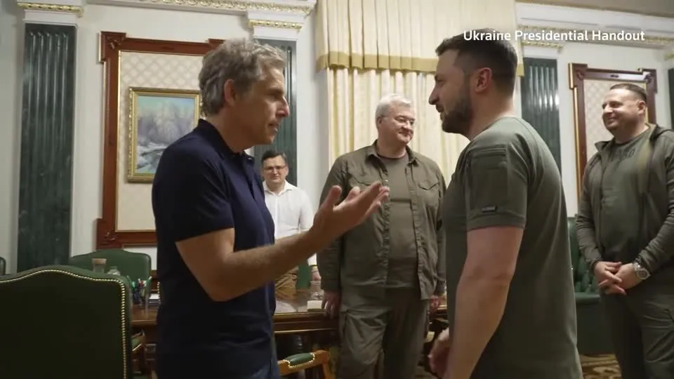 Photo of Ben Stiller trifft sich mit Präsident Wolodymyr Selenskyj in der Ukraine