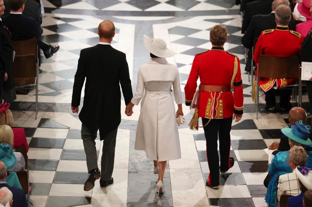 Prinz Harry und Meghan Markle nehmen am Gottesdienst der Queen’s Jubilee Church teil