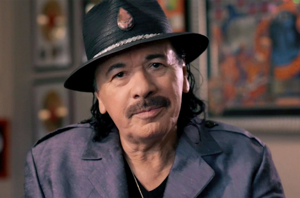 Photo of Carlos Santana bricht während des Michigan-Billboard-Konzerts zusammen