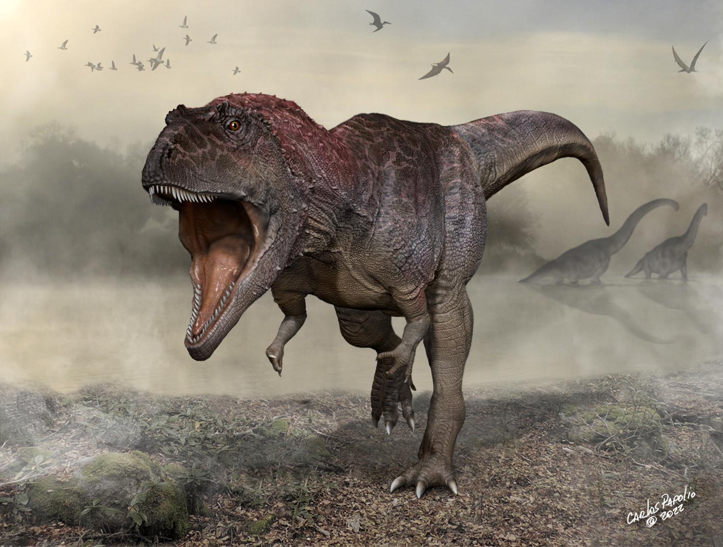 Photo of Entdecken Sie einen neuen riesigen fleischfressenden Dinosaurier mit winzigen Armen wie T. rex