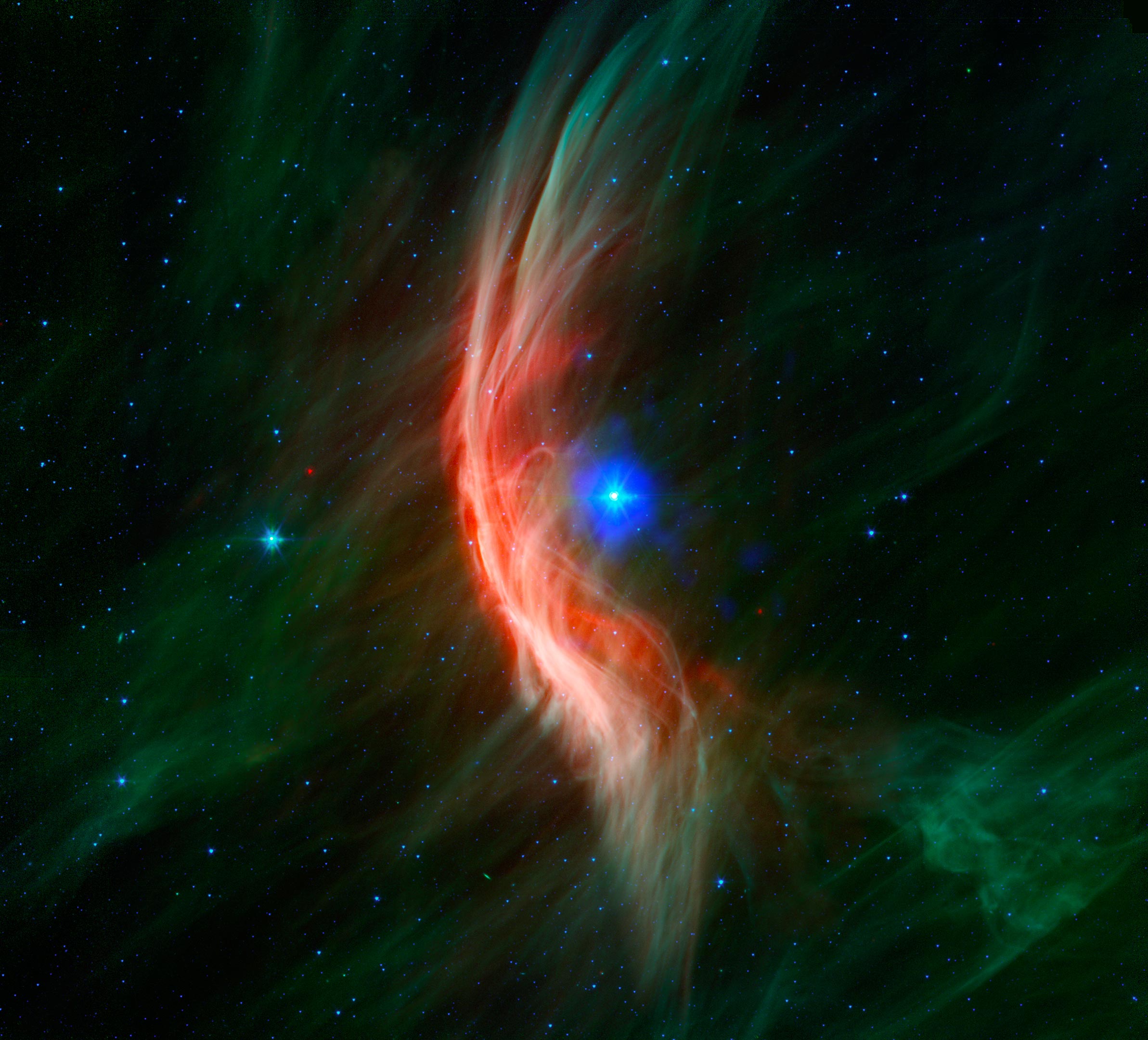 Photo of Eine erstaunliche Schockwelle von einem zurückgewiesenen Stern, der mit 100.000 Meilen pro Stunde durch den Weltraum rast