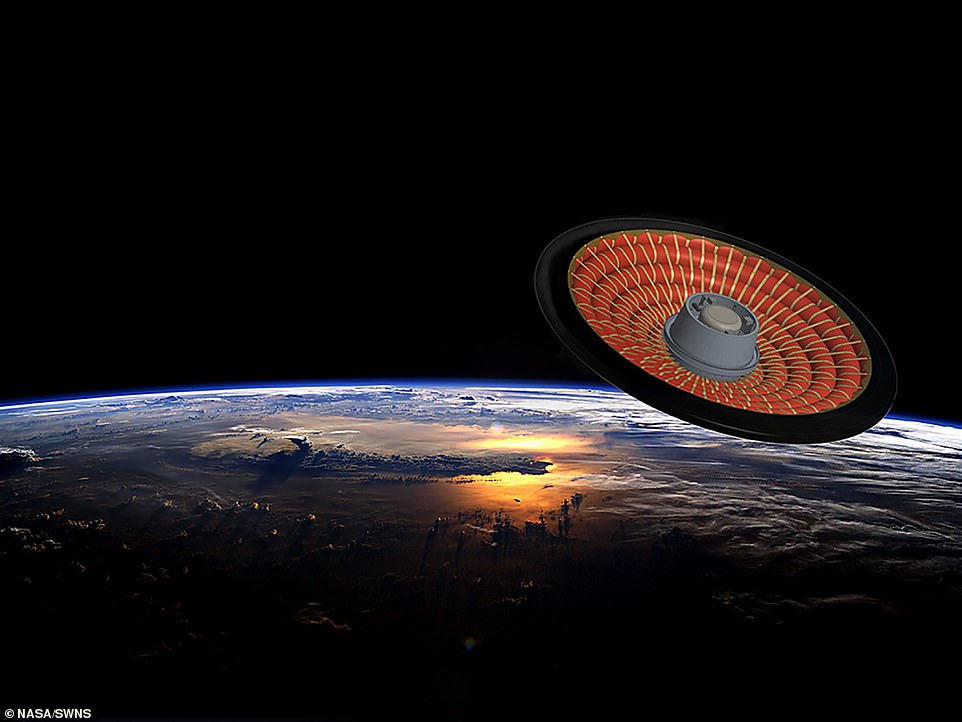 Photo of Die NASA wird diese Woche einen riesigen Hitzeschild ins All schicken, der wie eine fliegende Untertasse aussieht