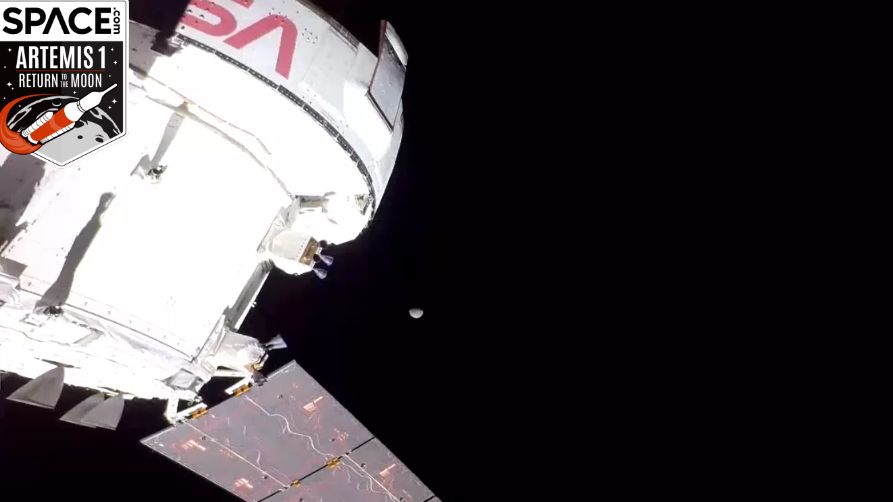 Photo of Die Raumsonde Artemis 1 Orion sieht zum ersten Mal den Mond in einem Video